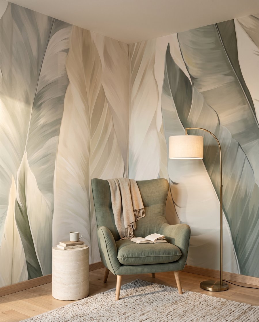 Longues feuilles claires — intérieur 3