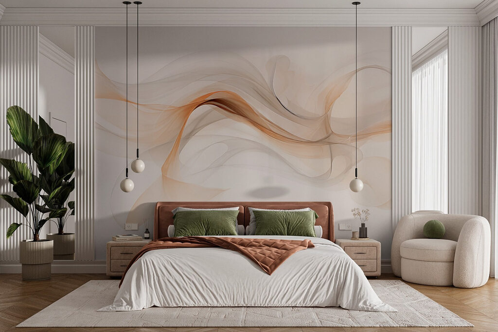 Voiles d’ocre dans un intérieur