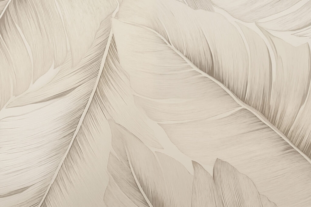 Grandes plumes superposées — motif complet