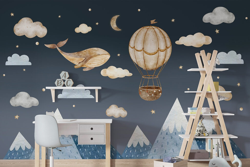 Ballon-baleine sur les cimes — intérieur 1