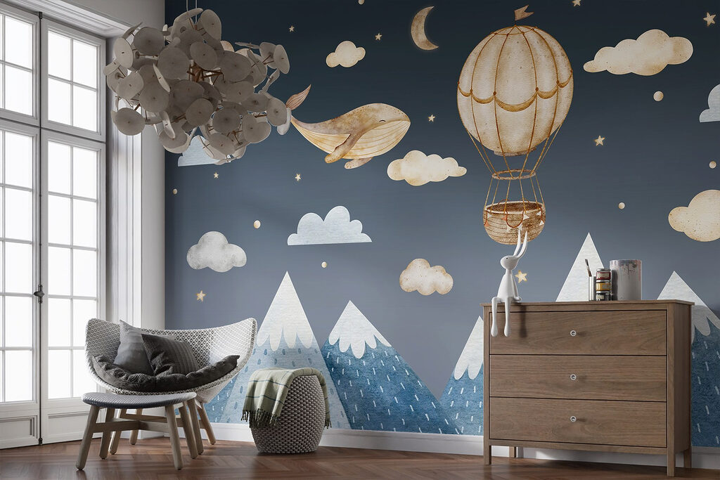 Ballon-baleine sur les cimes — intérieur 2