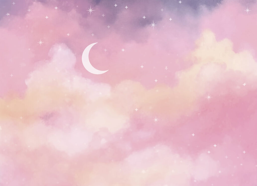 Fin croissant de lune — motif complet