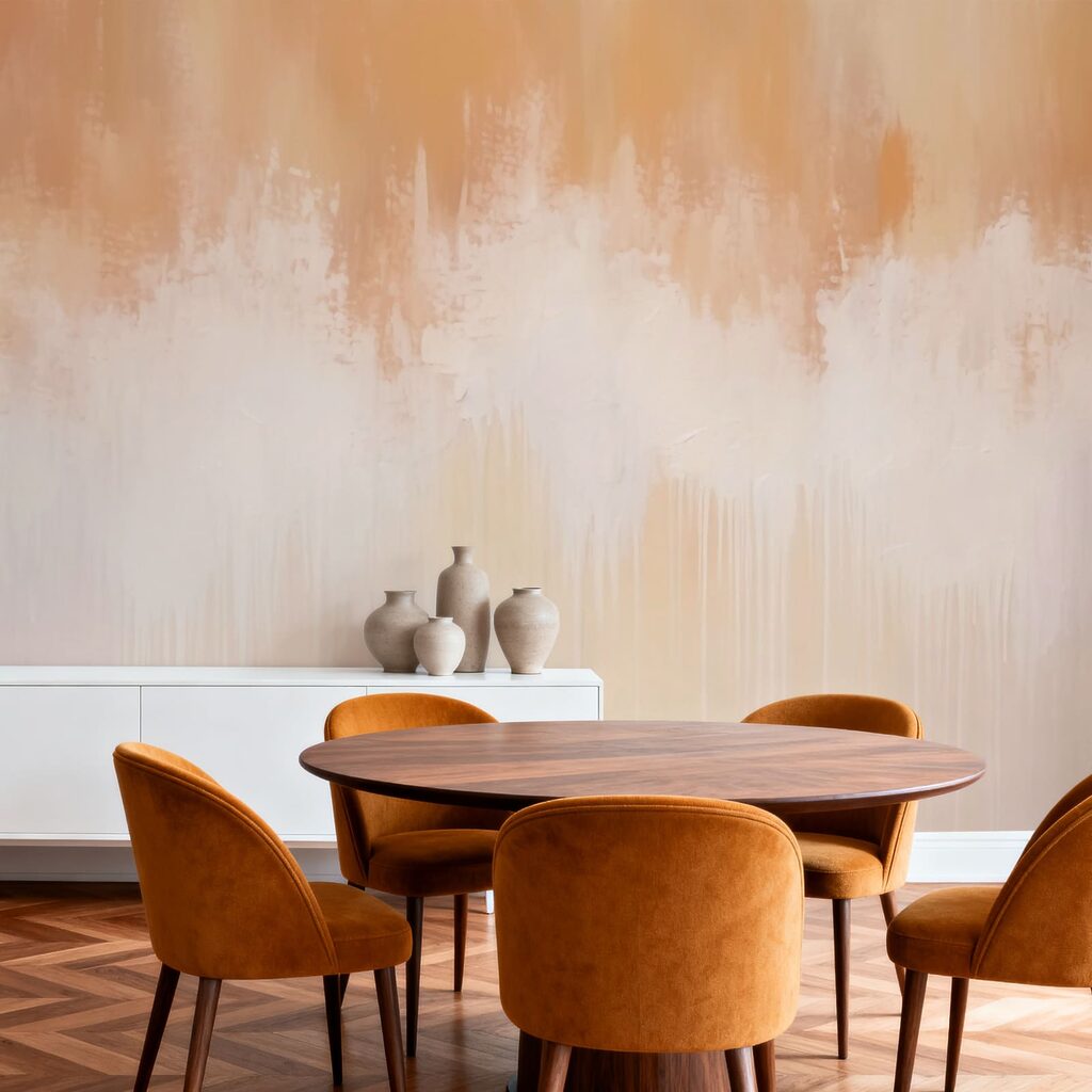 Coulures dorées dans un intérieur