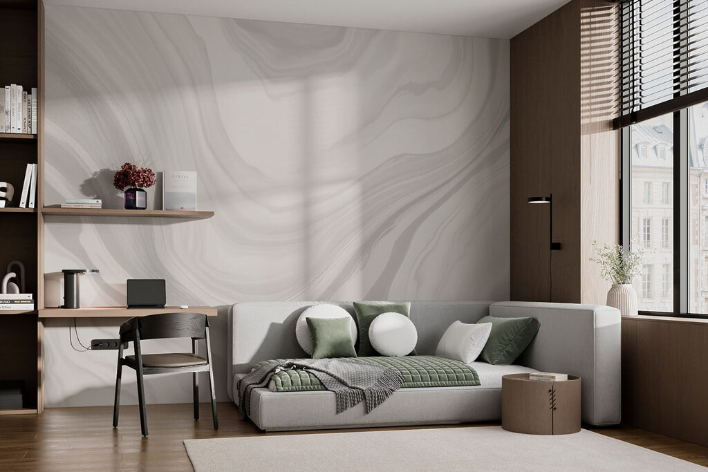 Veines claires ondulantes — intérieur 1