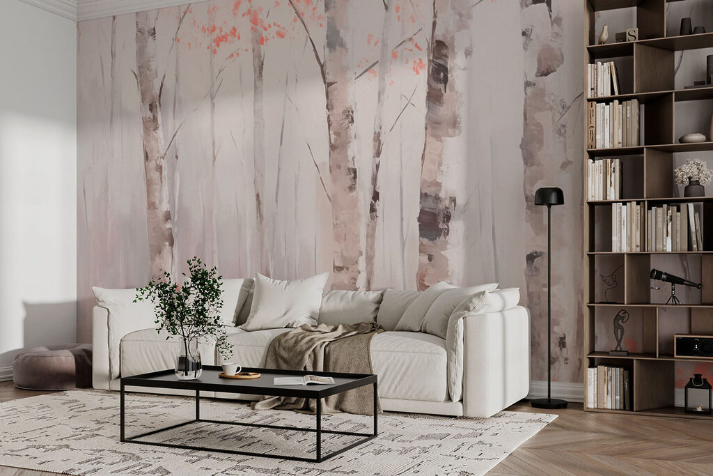 Bouleaux aux feuilles roses — intérieur 3