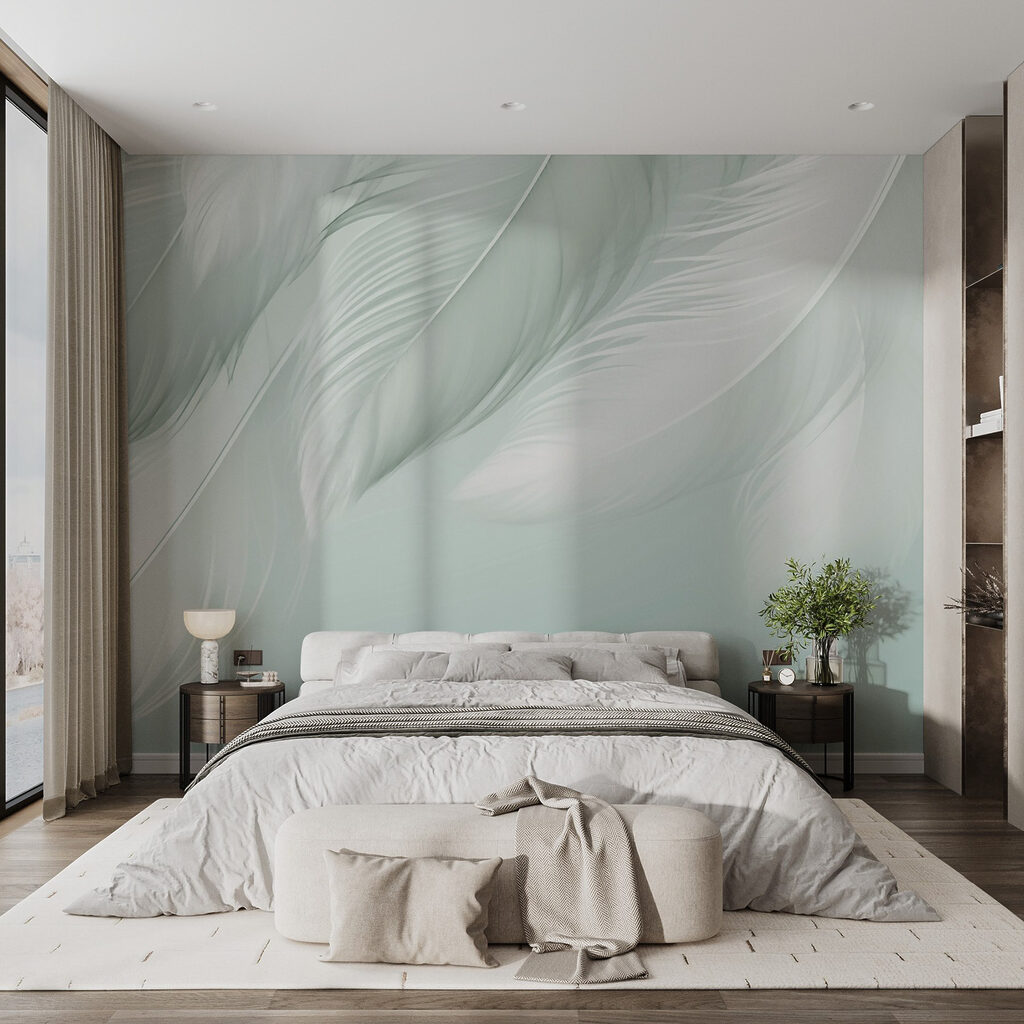 Cascade de plumes — intérieur 1