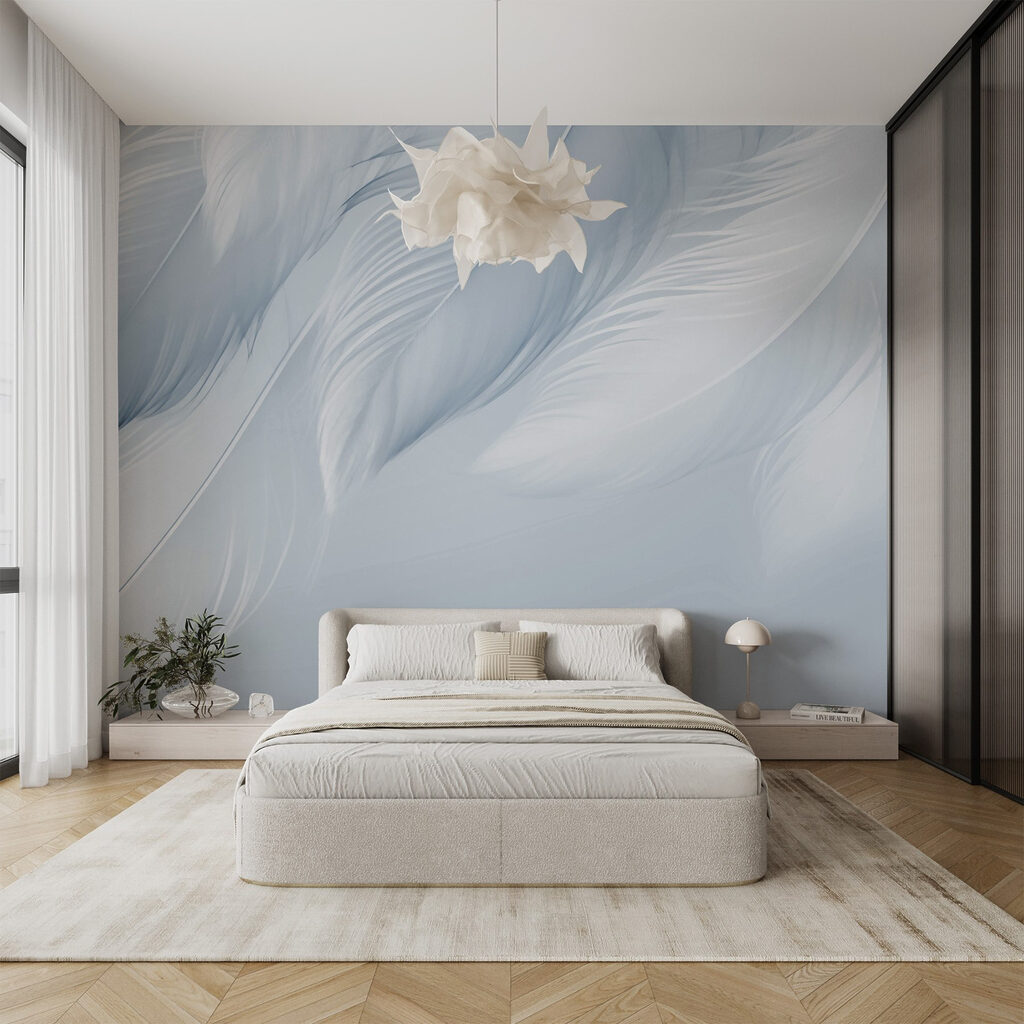 Cascade de plumes — intérieur 1