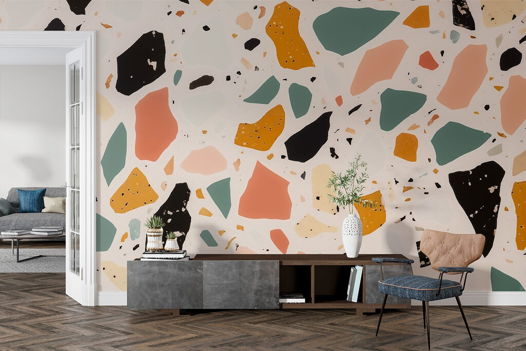 Effet terrazzo coloré — intérieur 2