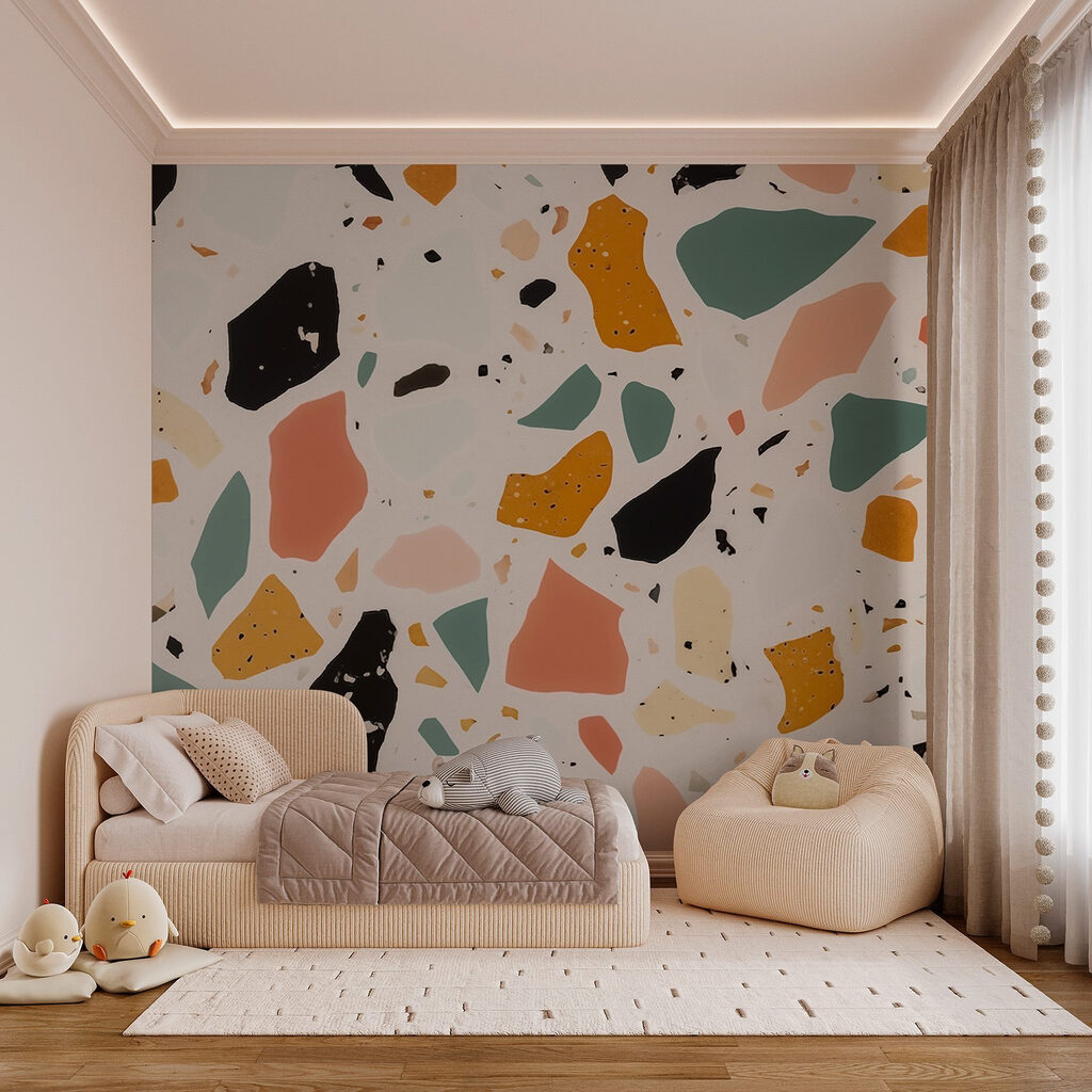 Effet terrazzo coloré — intérieur 3