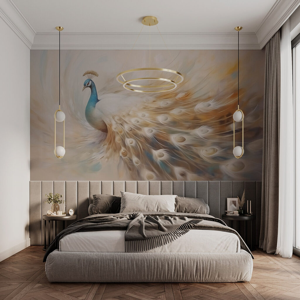 Paon et sa traîne — intérieur 1