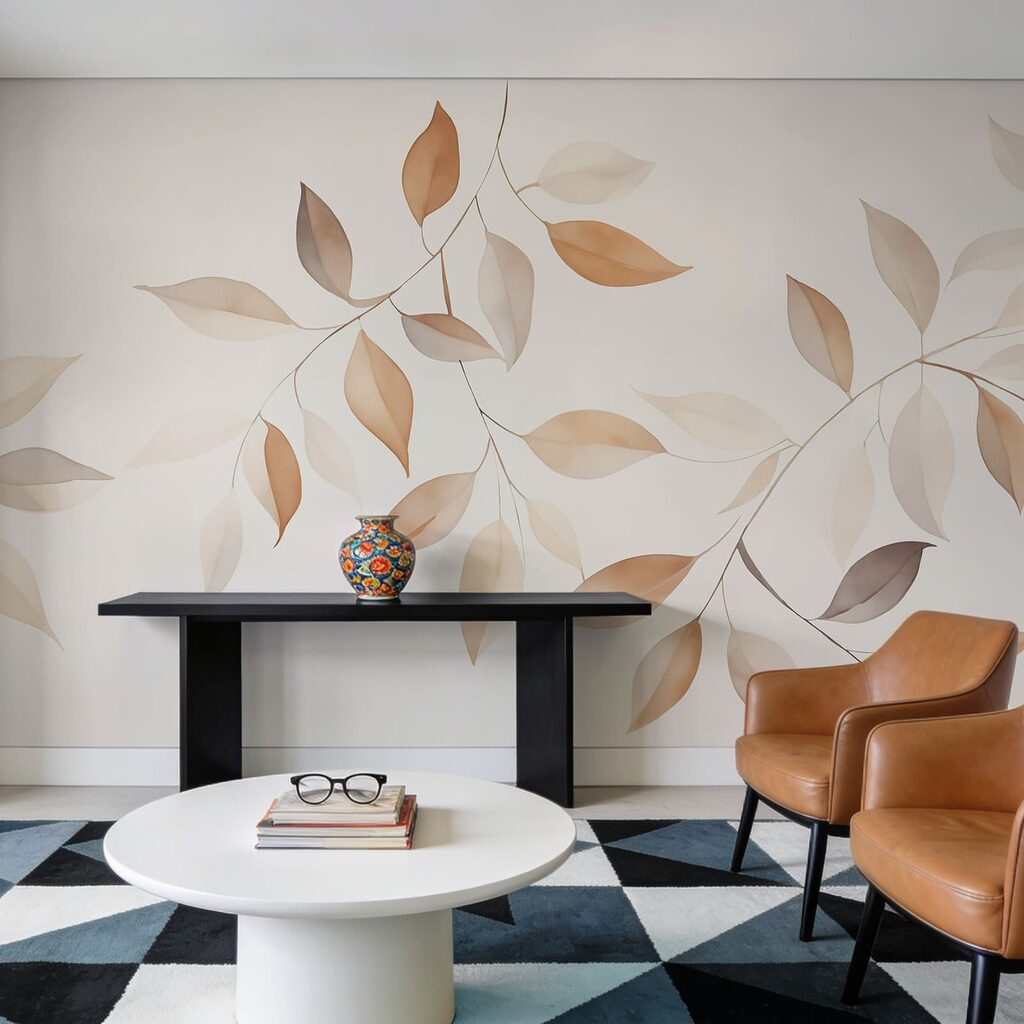 Fins rameaux abricot dans un intérieur