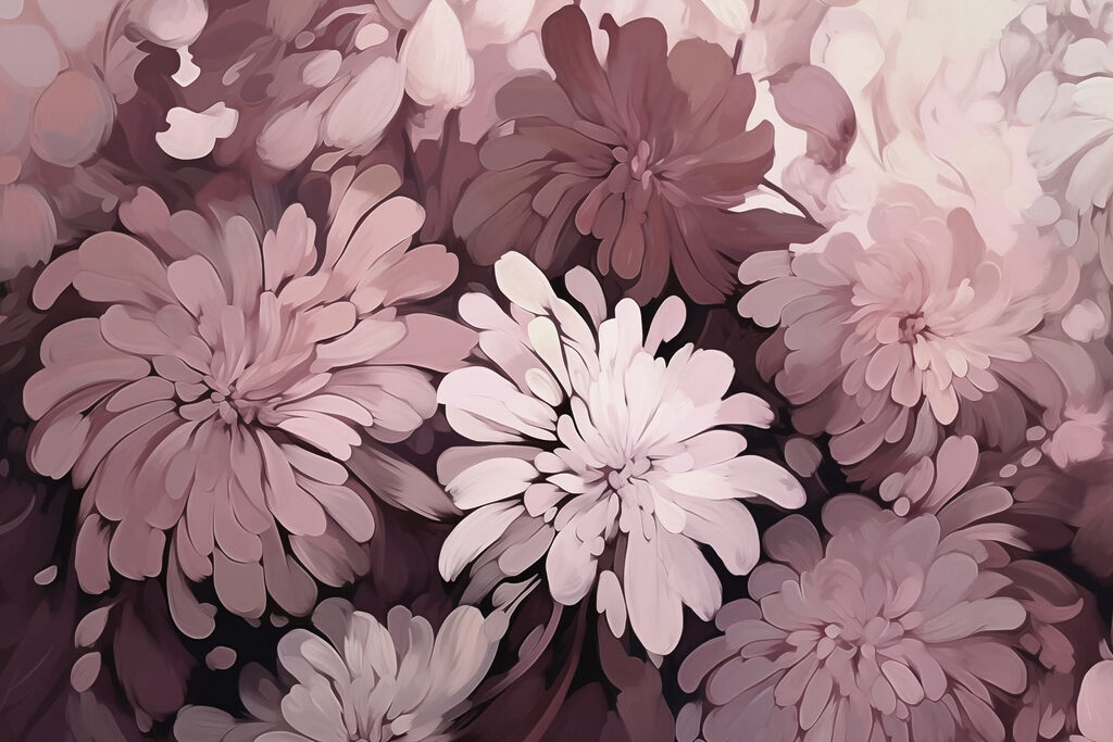 Douce harmonie florale — motif complet