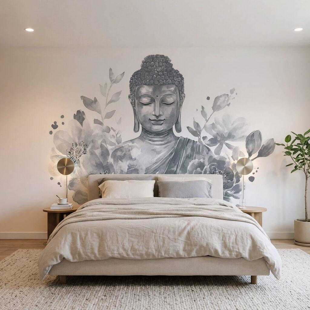 Bouddha parmi les fleurs — intérieur 2