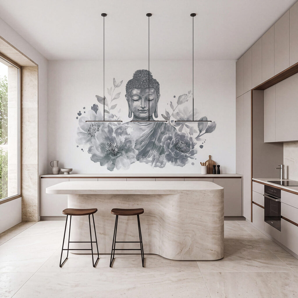 Bouddha parmi les fleurs — intérieur 3