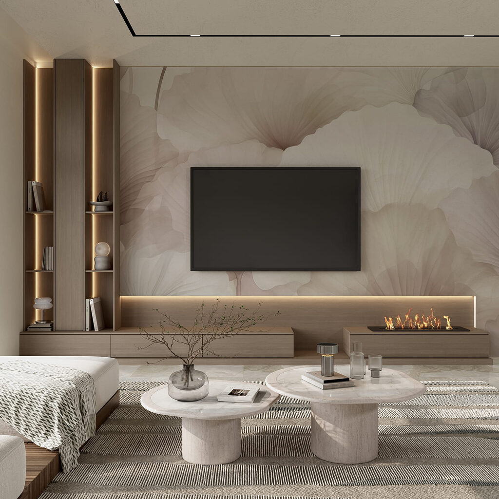 Pétales en éventail — intérieur 1