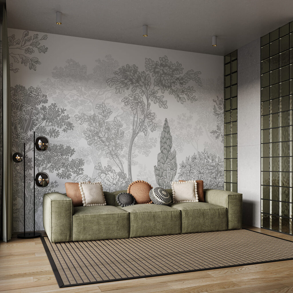 Jardin en traits fins — intérieur 1