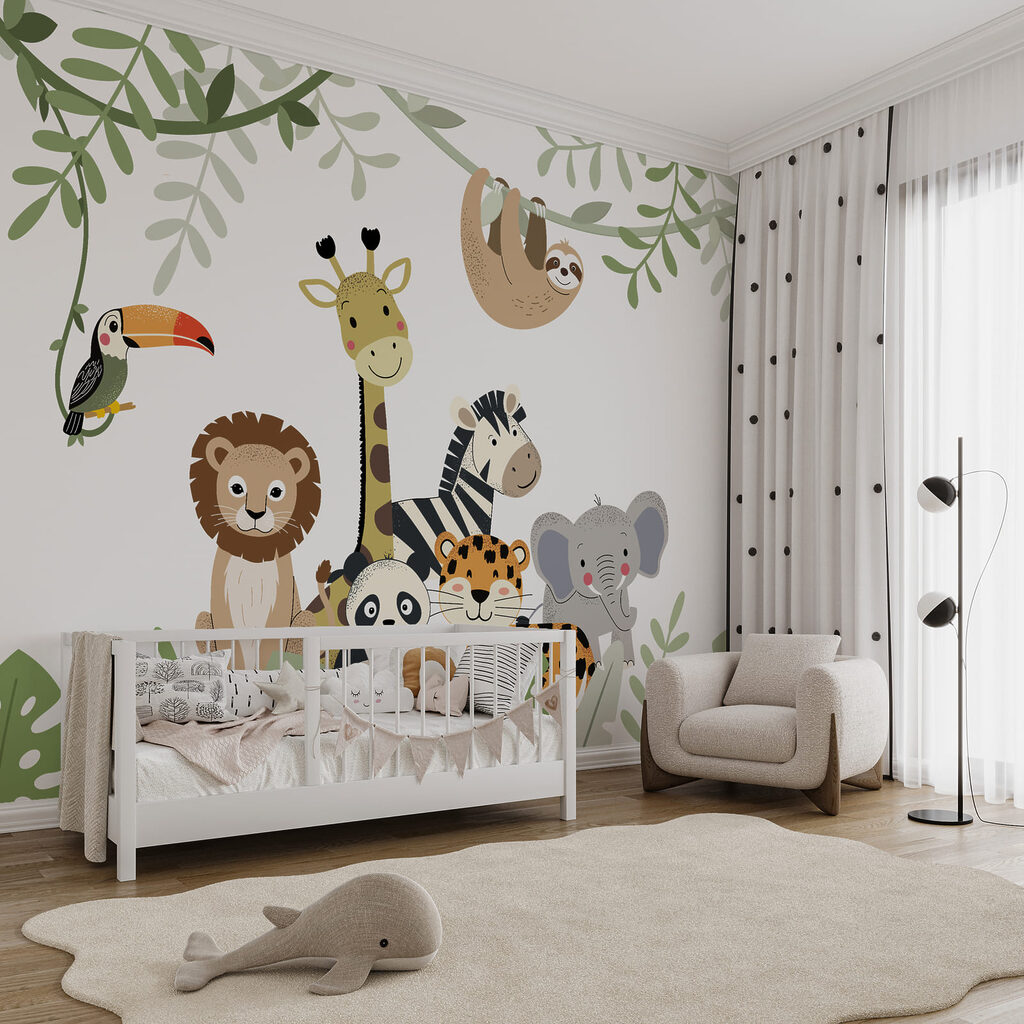 Paresseux sur sa branche dans un intérieur