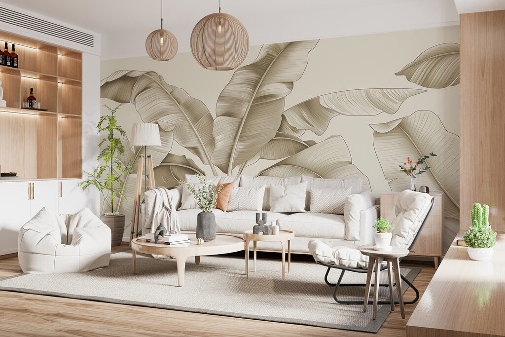 Grandes feuilles courbées — intérieur 3