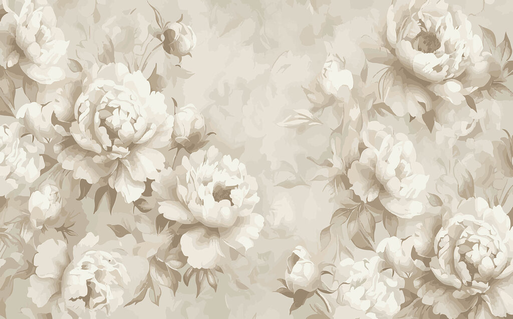 Couronne fleurie — motif complet