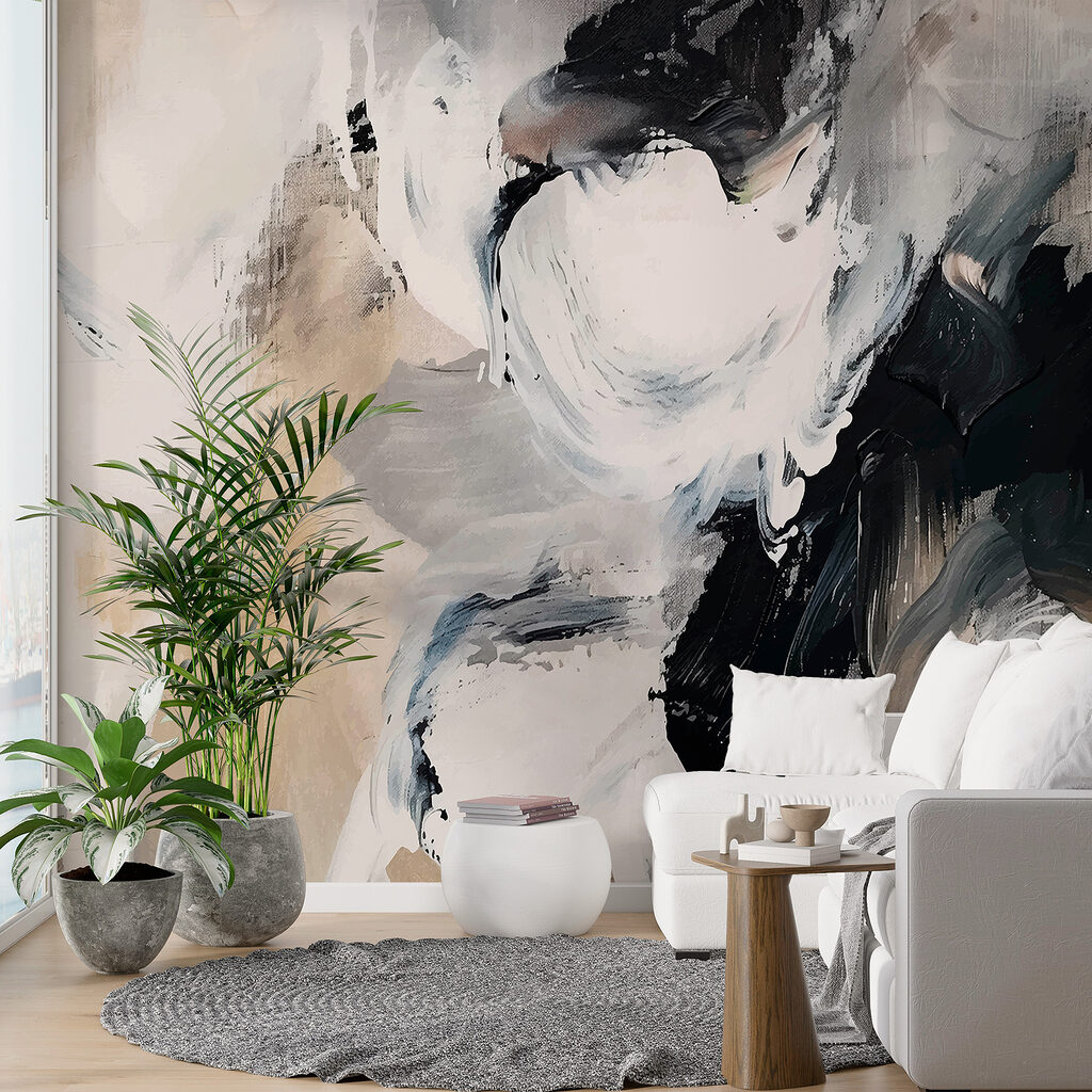 Duo noir et crème dans un intérieur