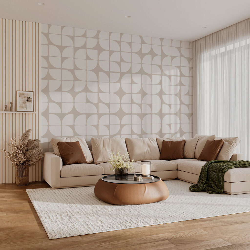 Quarts de cercle rythmés — intérieur 3