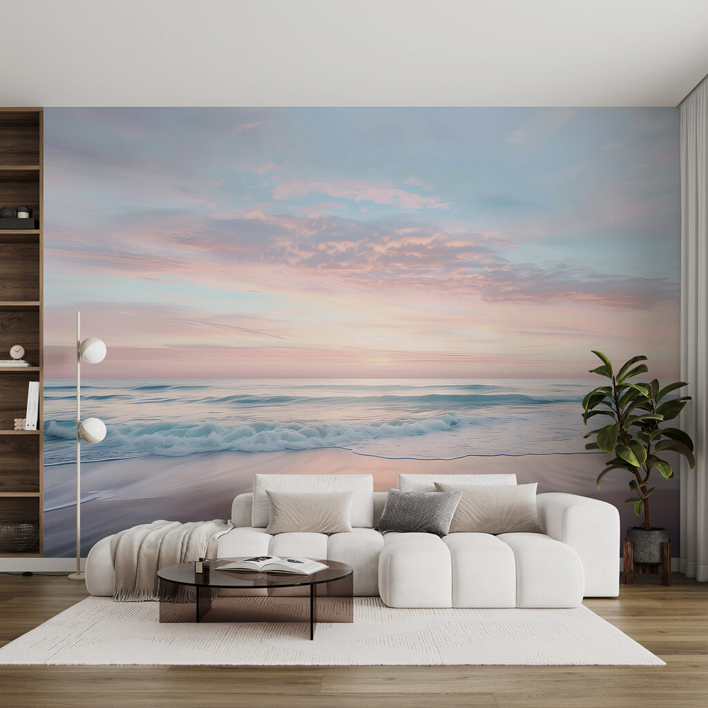 Plage au ciel rose — intérieur 3