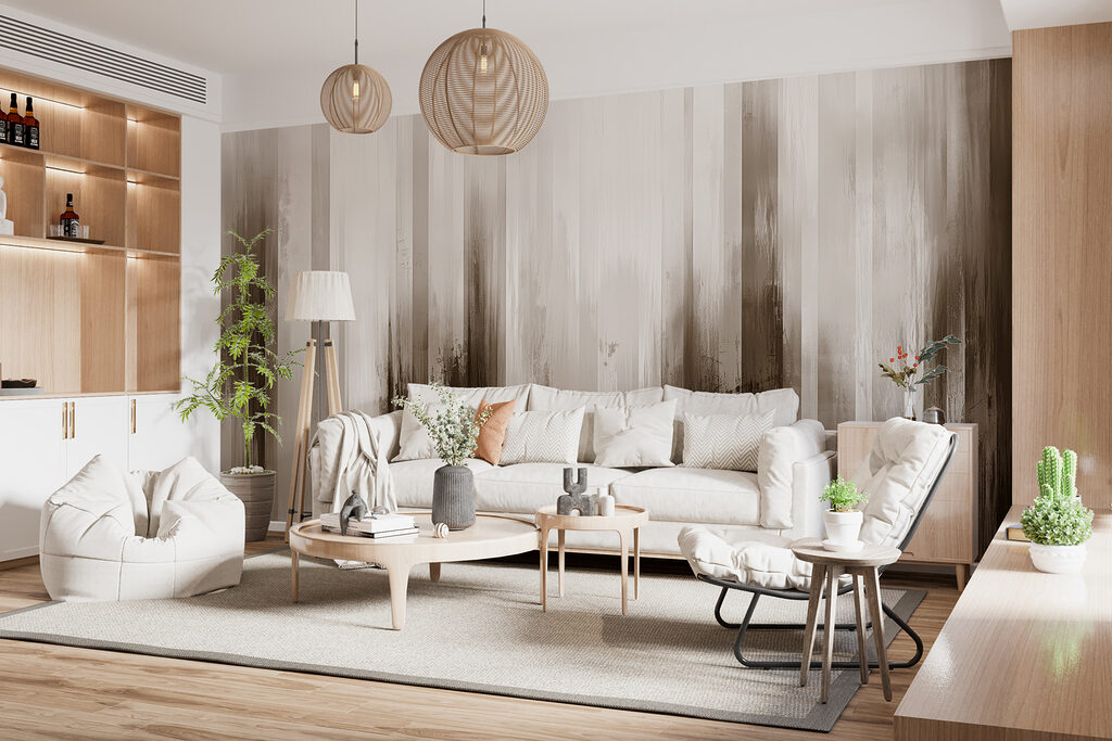 Traits verticaux estompés — intérieur 2