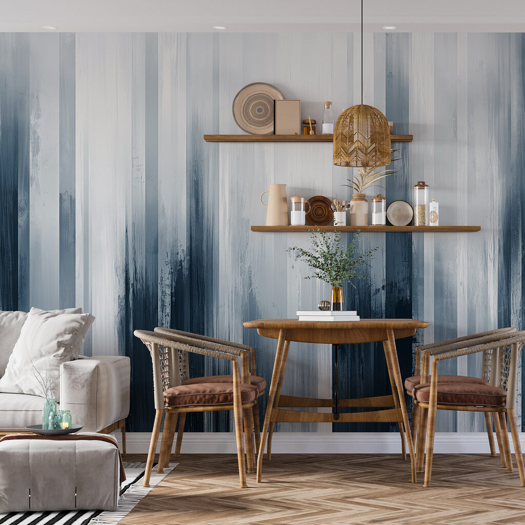 Traits verticaux estompés dans un intérieur