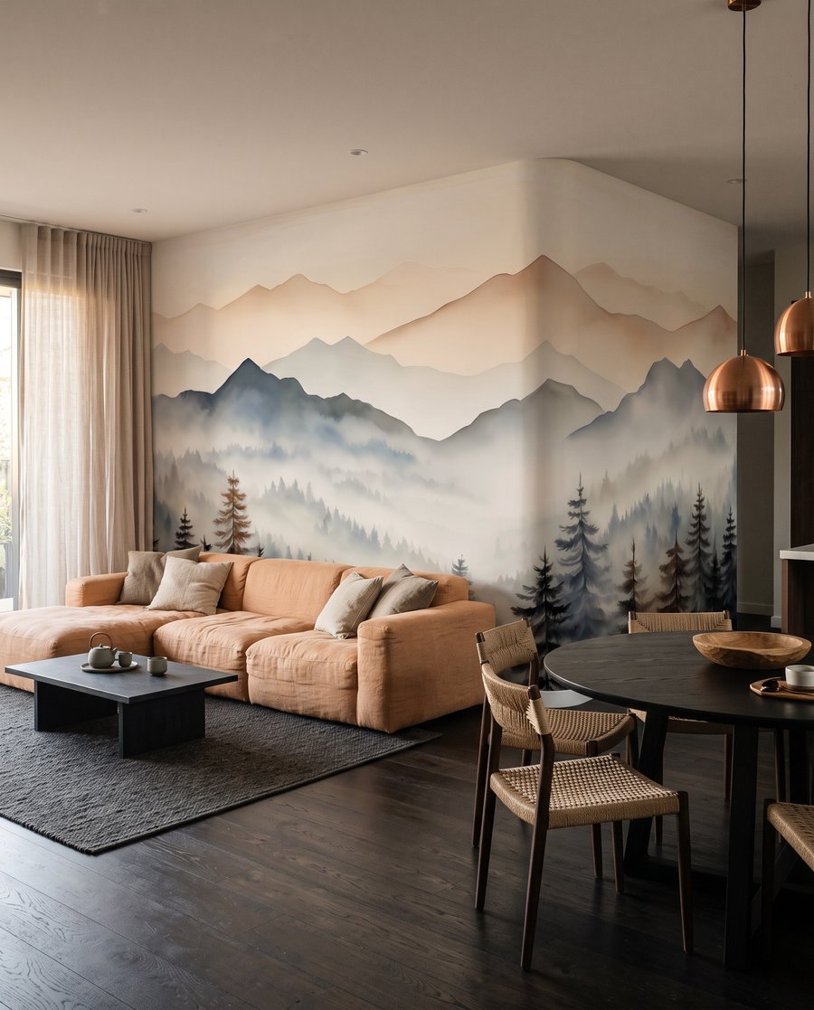 Pins et cimes saumon — intérieur 3