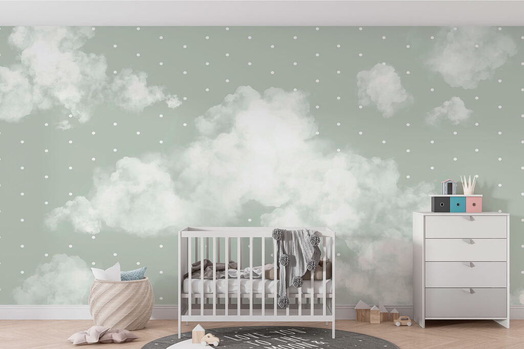Nuages et petites étoiles dans un intérieur