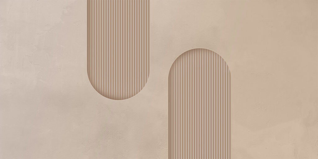 Courbes minimalistes — motif complet