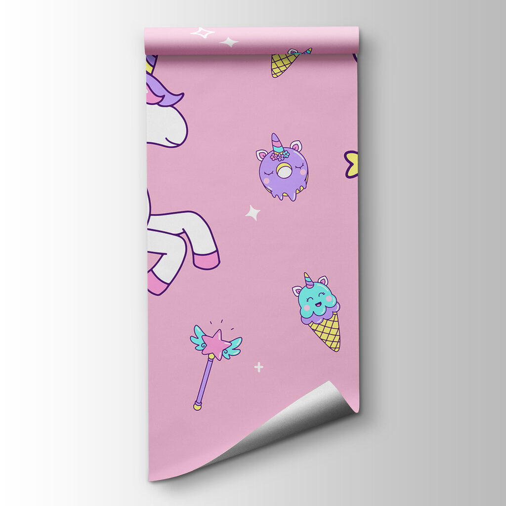 Licorne et bonbons roses — vue du produit