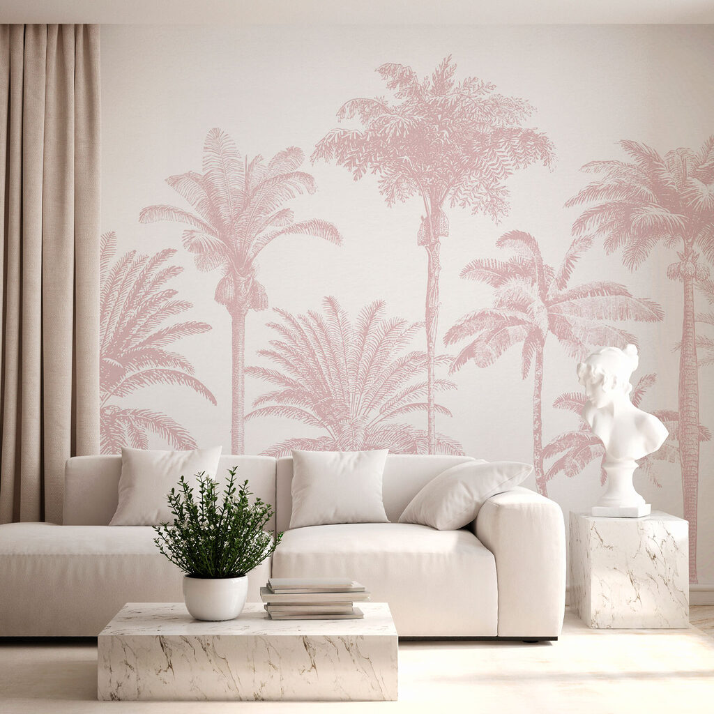 Palmiers au trait fin — intérieur 2