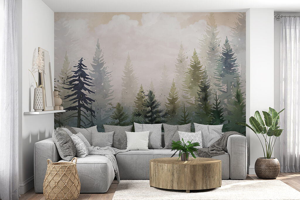 Brume sur les pins — intérieur 5
