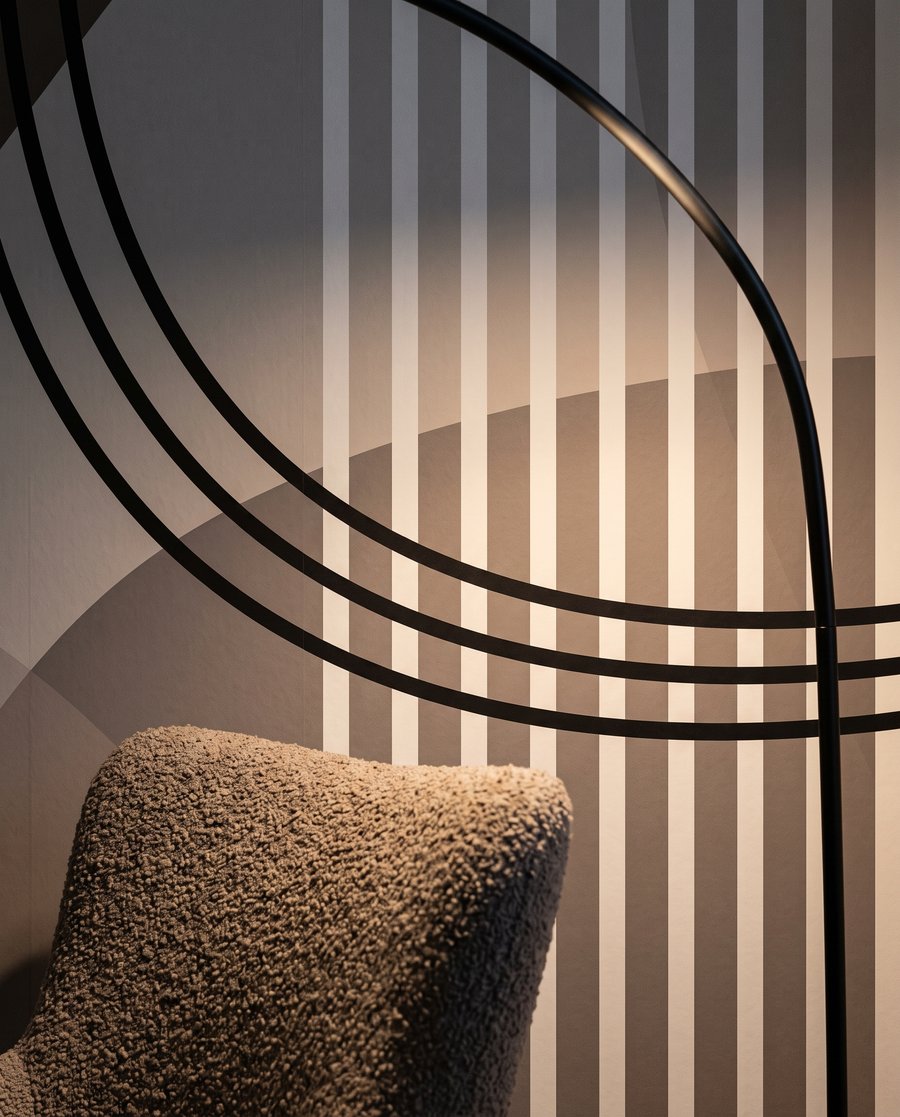 Lignes et formes superposées — détail