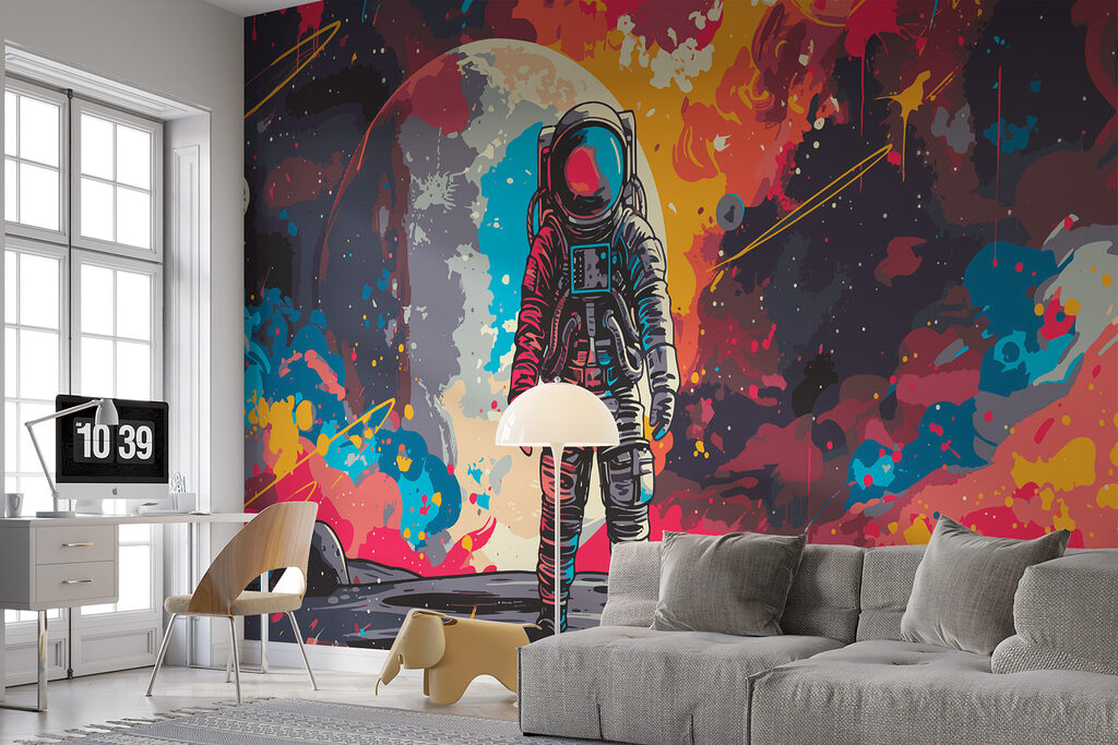 Astronaute dans l’espace — intérieur 1