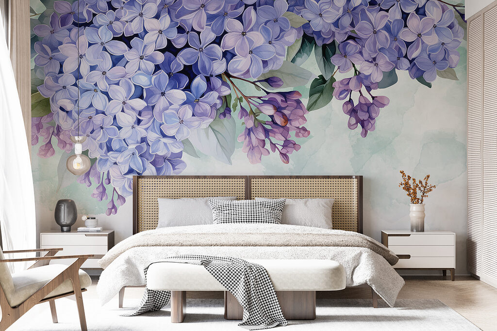Grappes de fleurs violettes — intérieur 1