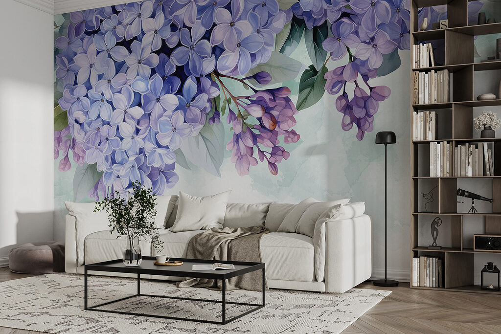 Grappes de fleurs violettes — intérieur 2