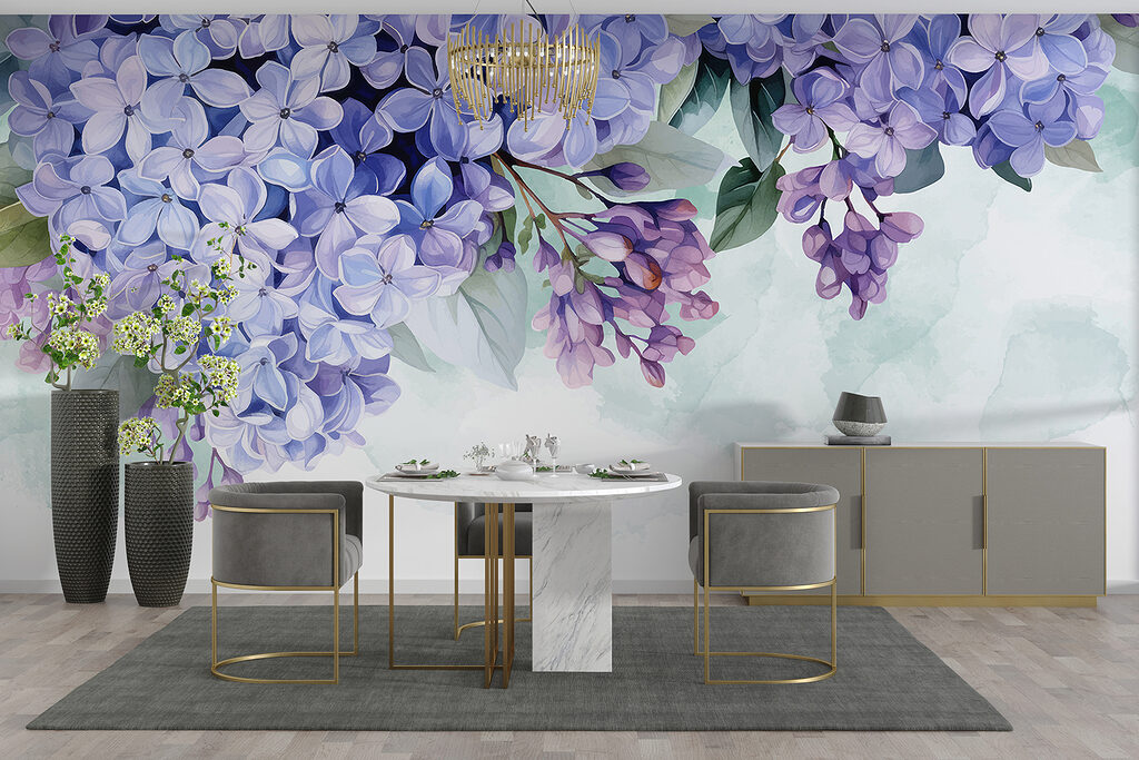 Grappes de fleurs violettes — intérieur 3