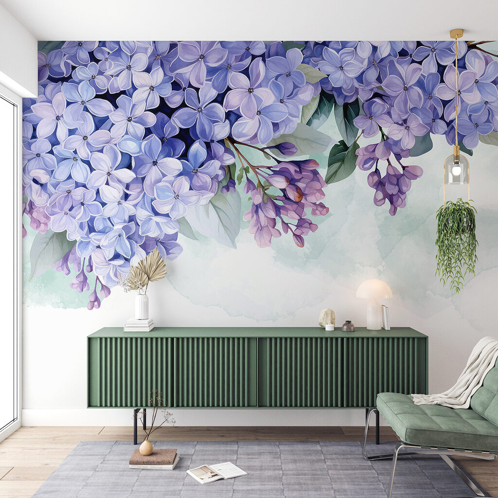 Grappes de fleurs violettes — intérieur 4