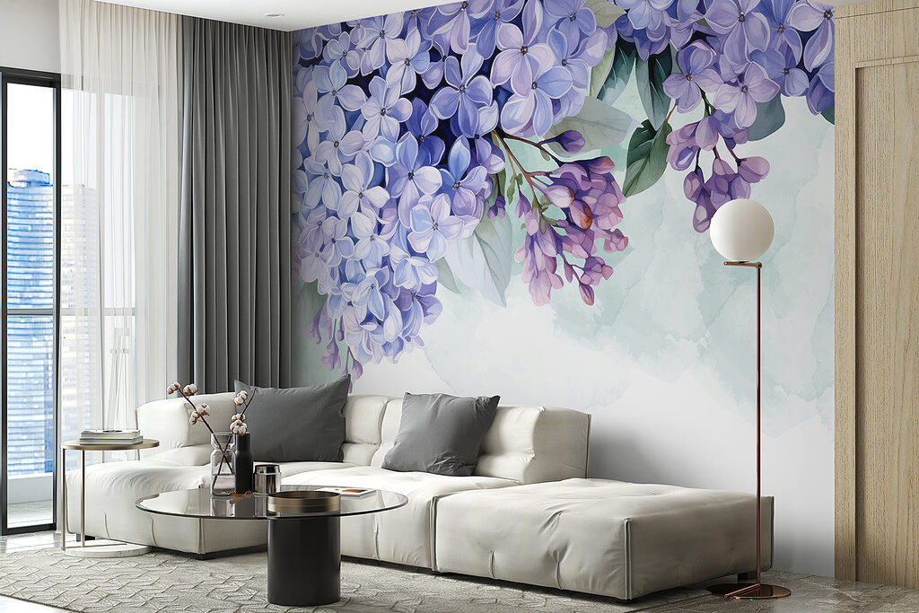 Grappes de fleurs violettes — intérieur 5