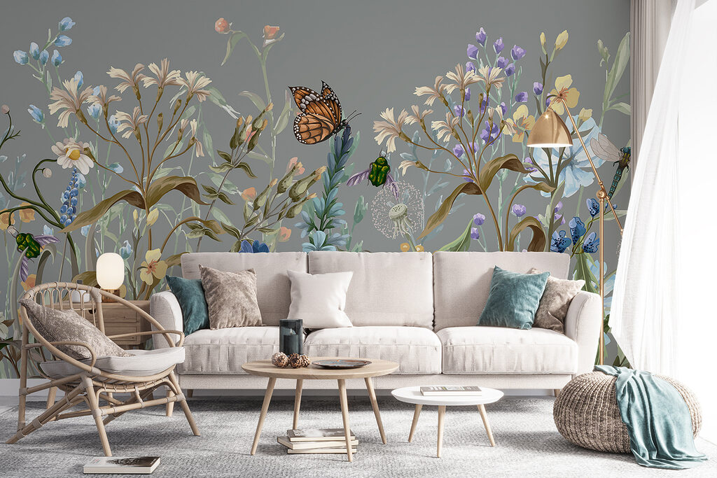 Champ fleuri aux papillons — intérieur 4
