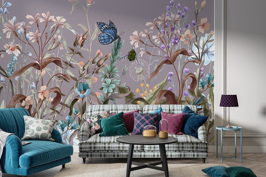 Champ fleuri aux papillons — intérieur 3