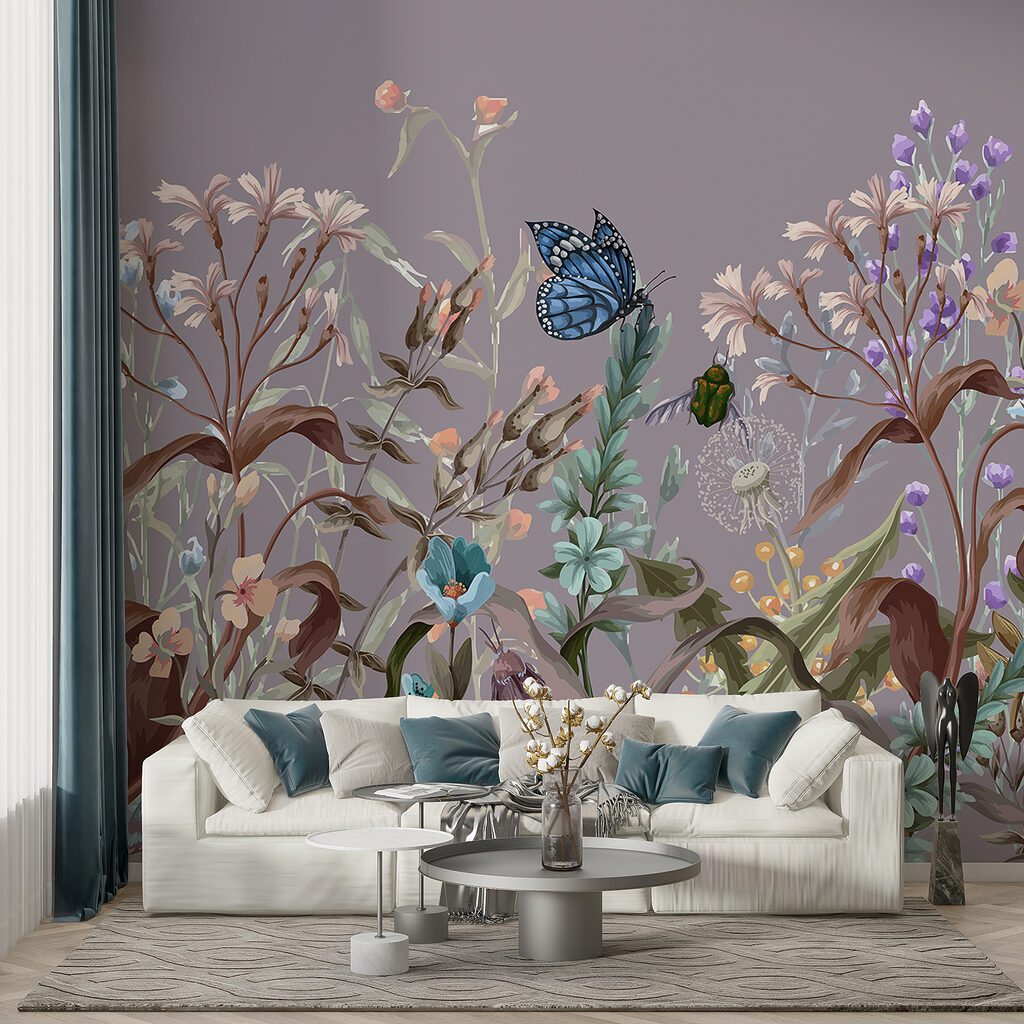 Champ fleuri aux papillons — intérieur 4