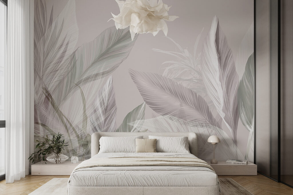 Feuilles tropicales à contre-jour — intérieur 1