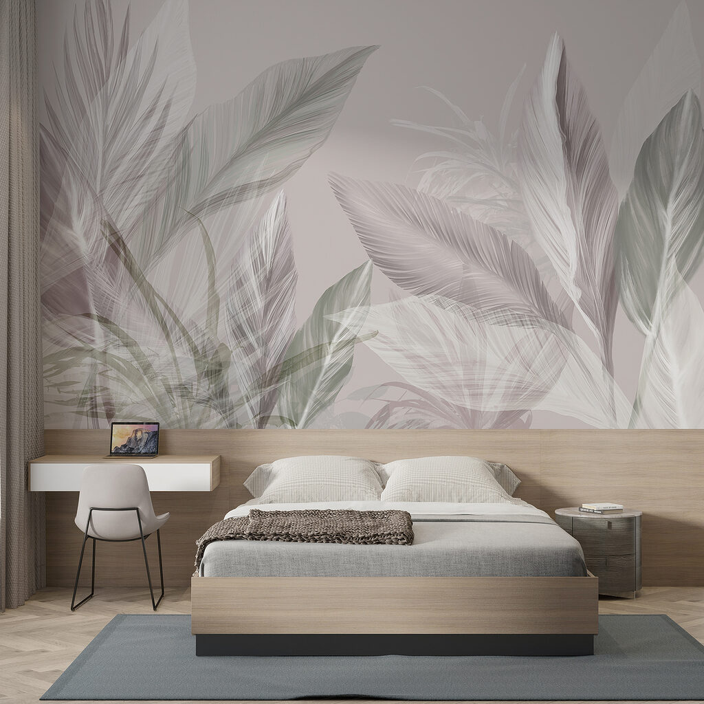Feuilles tropicales à contre-jour — intérieur 2