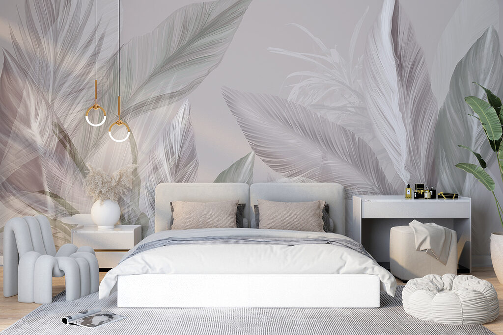 Feuilles tropicales à contre-jour — intérieur 3