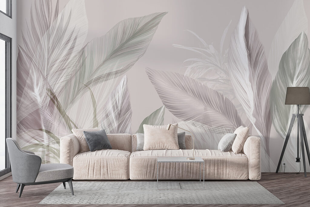 Feuilles tropicales à contre-jour — intérieur 4