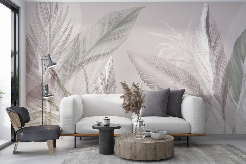 Feuilles tropicales à contre-jour — intérieur 5