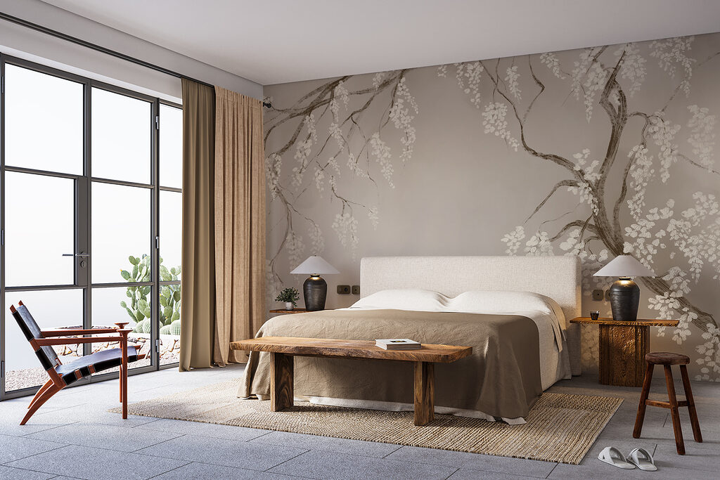 Sous les branches fleuries — intérieur 1
